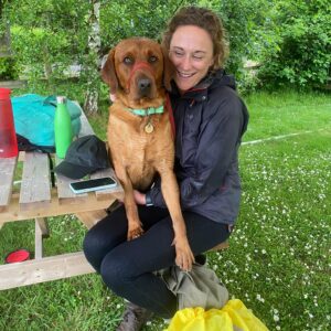 Bronze DofE Expedition female teacher and dog
