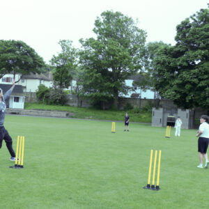 Jordan Clark Cricket Masterclass with children