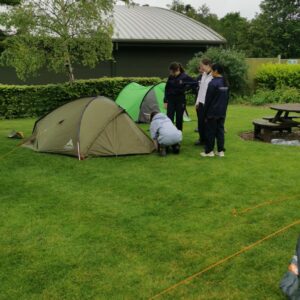 Bronze DofE Expedition setting up tent