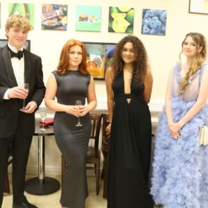 Group of students in prom dress