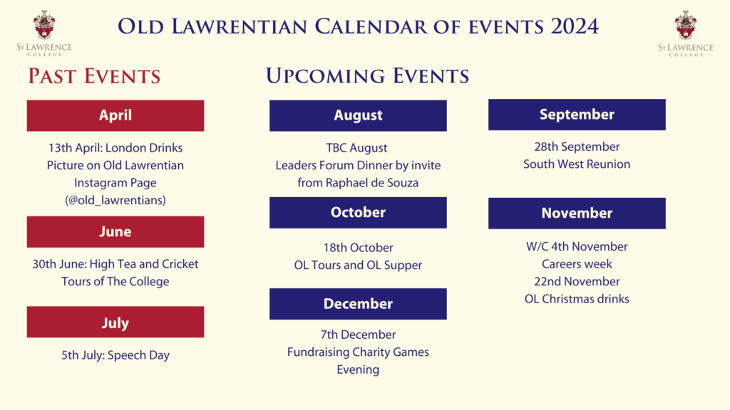 Calendar of OL Event