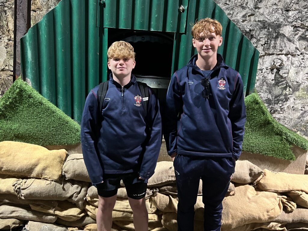 Two schoolboys at Ramsgate Tunnels