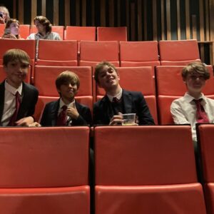 School children at the theatre