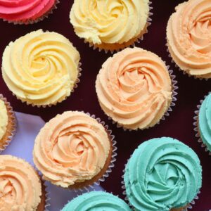 Colourful cupcakes