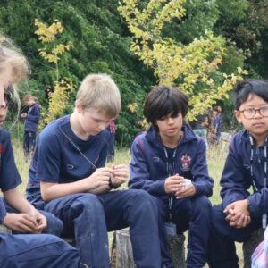 students listening to teacher