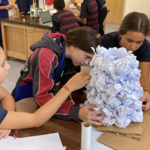 girls working on design technology project