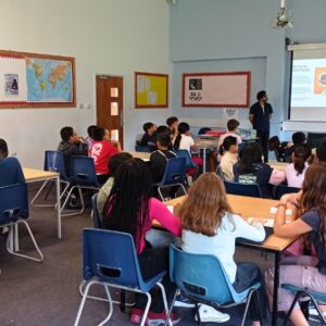 boarders learning in classroom